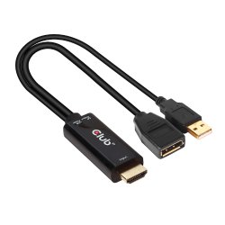 Club 3D Videoadapter DisplayPort / HDMI 25cm
