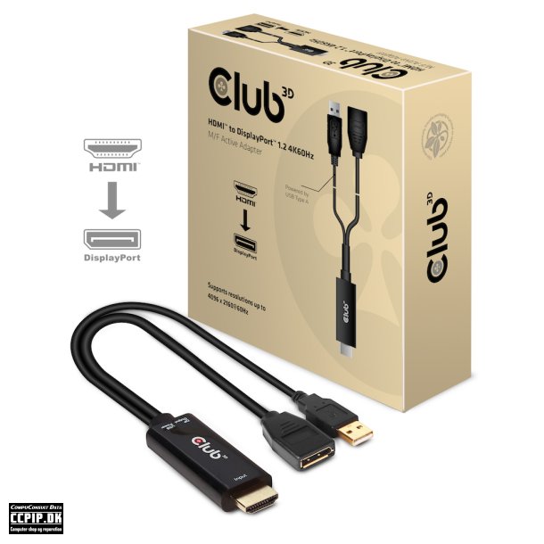 Club 3D Videoadapter DisplayPort / HDMI 25cm