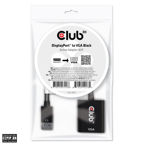 Club 3D DisplayPort / VGA adapter 22.86m