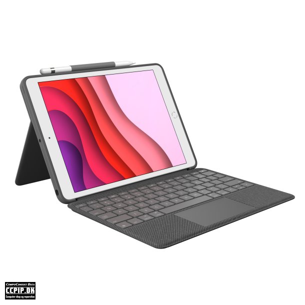 Logitech Combo Touch Tastatur og folio-kasse 5-niveau Kabling Pan Nordic