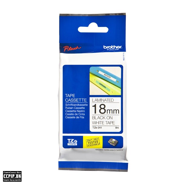 Brother TZe 241 Lamineret bnd  (1,8 cm x 8 m) 1rulle(r)