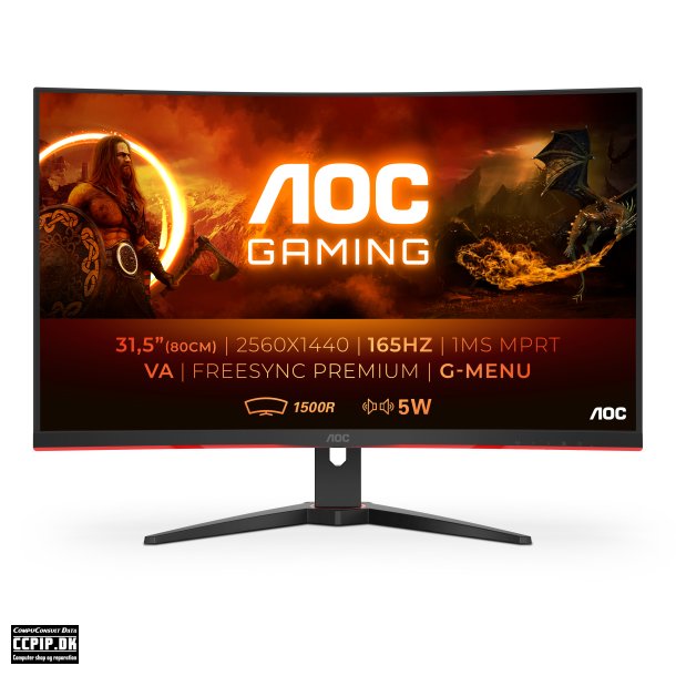 AOC Gaming CQ32G2SE/BK 32 2560 x 1440 HDMI DisplayPort 165Hz