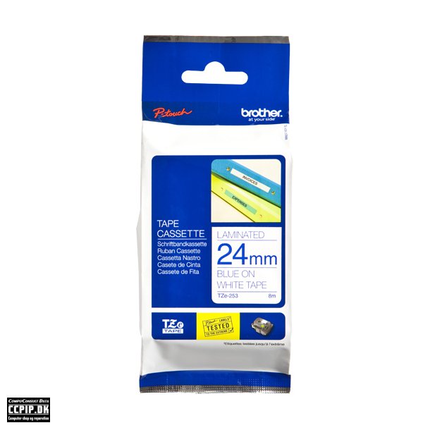 Brother TZe 253 Lamineret bnd  (2,4 cm x 8 m) 1rulle(r)