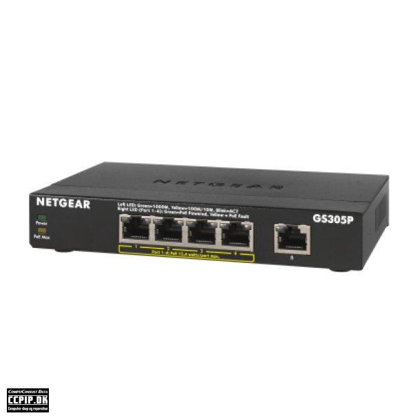 NETGEAR GS305Pv2 Switch 5-porte Gigabit  PoE+