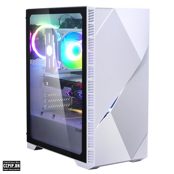 Zalman Z3 Iceberg Trn Udvidet ATX Ingen strmforsyning Hvid