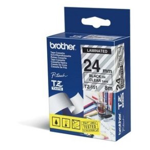 Brother TZe 151 Lamineret bnd  (2,4 cm x 8 m) 1rulle(r)