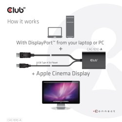 Club 3D DisplayPort / DVI adapter 60cm