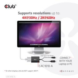 Club 3D DisplayPort / DVI adapter 60cm