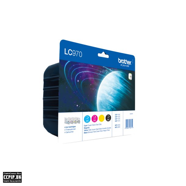 Brother LC 970VALBP Sort Gul Cyan Magenta