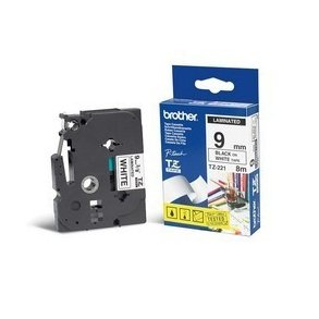 Brother TZe 221 Lamineret bnd  (0,9 cm x 8 m) 1rulle(r)