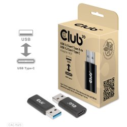 Club 3D USB 3.2 Gen 1 USB-C adapter Sort