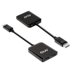 Club 3D Videoadapter DisplayPort / HDMI 20cm Sort