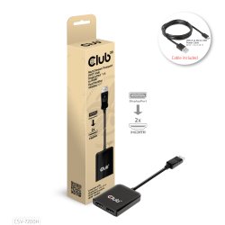 Club 3D Videoadapter DisplayPort / HDMI 20cm Sort