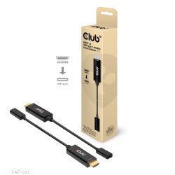 Club 3D Videoadapterkabel HDMI / USB 22cm Sort