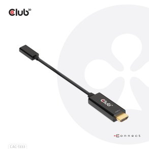 Club 3D Videoadapterkabel HDMI / USB 22cm Sort