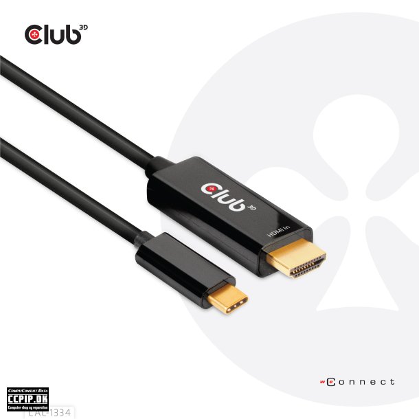 Club 3D Videoadapterkabel DisplayPort / HDMI 1.8m Sort