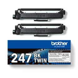 Brother TN 247BK TWIN Sort 3000 sider