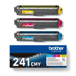 Brother TN 241CMY Gul Cyan Magenta 1400 sider