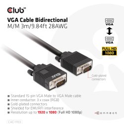Club 3D VGA-kabel 3m