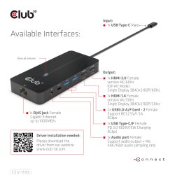 Club 3D CSV-1595 Dockingstation