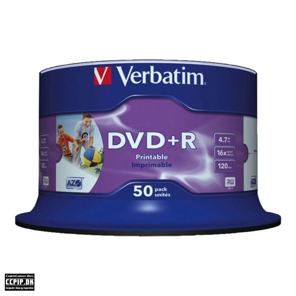 Verbatim 50x DVD+R 4.7GB Spindel