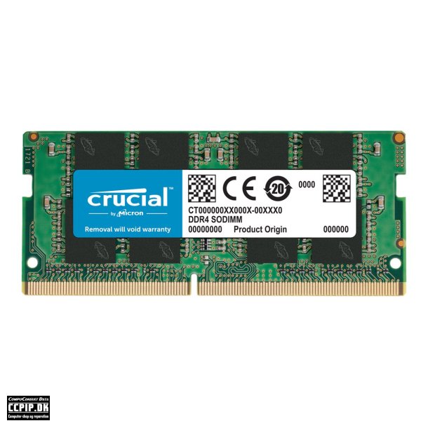 Crucial DDR4  8GB 2400MHz CL17  Ikke-ECC SO-DIMM  260-PIN