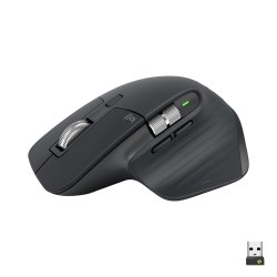Logitech Master Series MX MASTER 3S Optisk Trdls Sort
