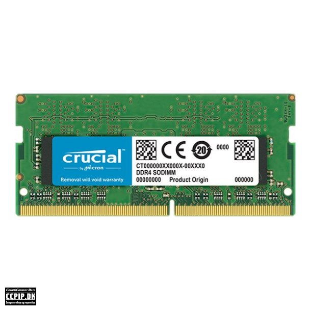 Crucial DDR4  32GB 3200MHz CL22  Ikke-ECC SO-DIMM  260-PIN