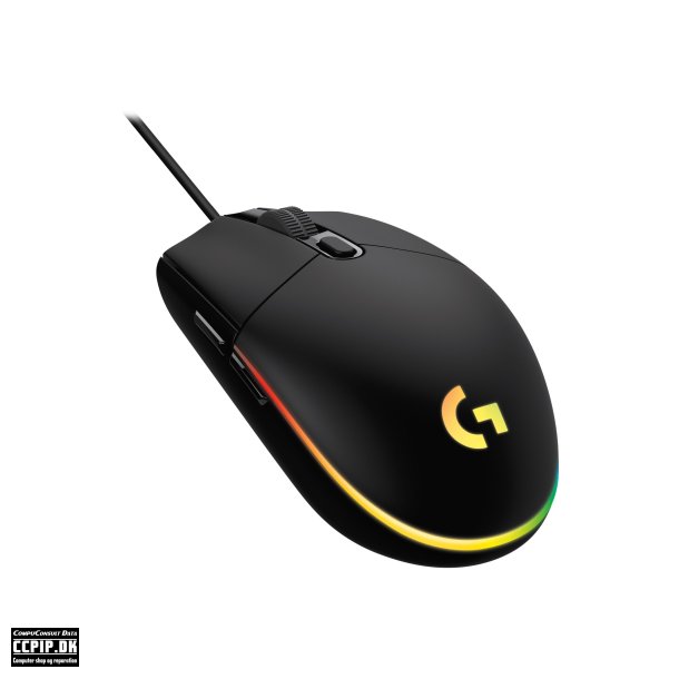 Logitech Gaming Mouse G203 LIGHTSYNC Optisk Kabling Sort