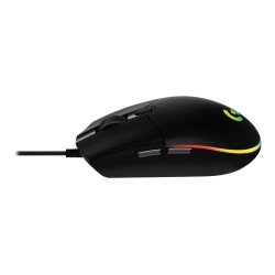 Logitech Gaming Mouse G203 LIGHTSYNC Optisk Kabling Sort