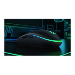 Logitech Gaming Mouse G203 LIGHTSYNC Optisk Kabling Sort