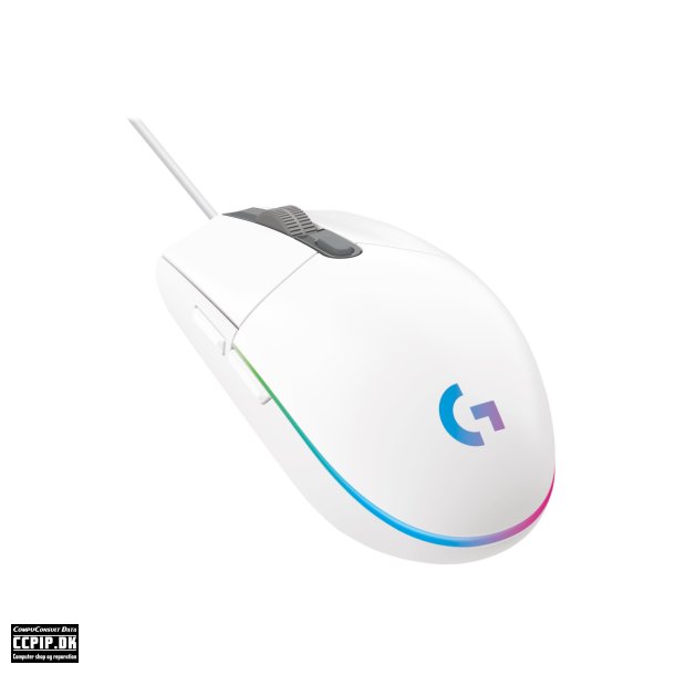 Logitech Gaming Mouse G203 LIGHTSYNC Optisk Kabling Hvid