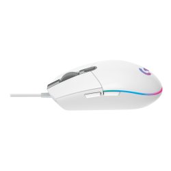 Logitech Gaming Mouse G203 LIGHTSYNC Optisk Kabling Hvid