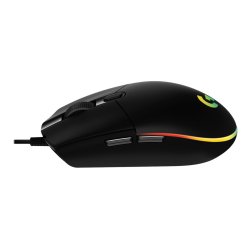 Logitech Gaming Mouse G102 LIGHTSYNC Optisk Kabling Sort