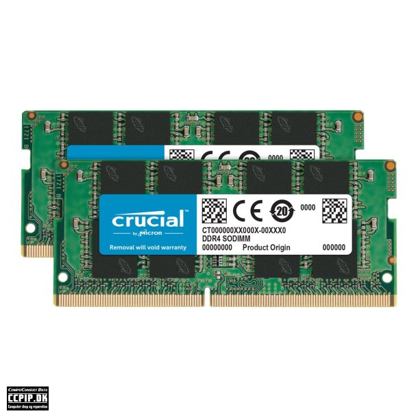 Crucial DDR4  32GB kit 3200MHz CL22  Ikke-ECC SO-DIMM  260-PIN