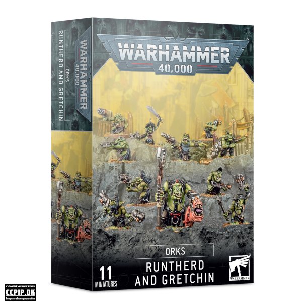 Warhammer 40,000 Orks - Runtherd and Gretchin  50-16