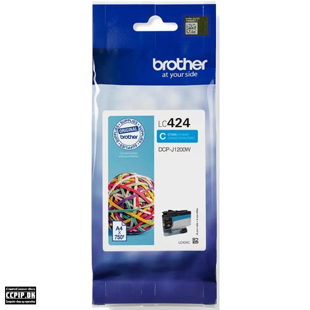 Brother LC 424C Cyan 750 sider Blk LC424C