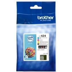 Brother LC 424VAL original Brother-sampak 750sider Blk - LC424VAL