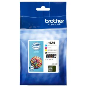 Brother LC 424VAL original Brother-sampak 750sider Blk - LC424VAL