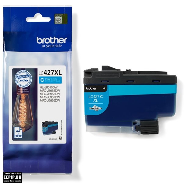 Brother LC 427XLC CYAN 5000 sider Blk LC427XLC