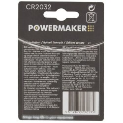 Powermaker CR2032 Lithium Batteri - Blister med 2 stk.