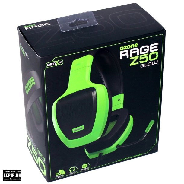 OZONE HEADPHONE RAGE Z50 GLOW GREEN